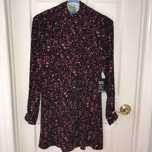 Smock Neck floral dress